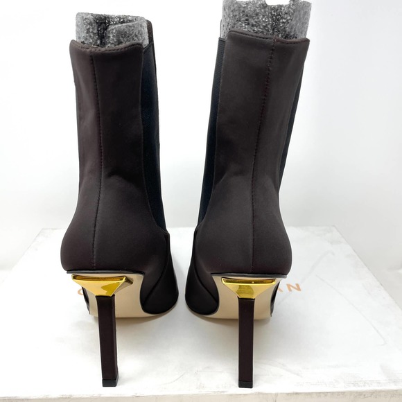 Good American Neoprene Pointed Toe Ankle Booties In Brown Size 10 New - Picture 5 of 9